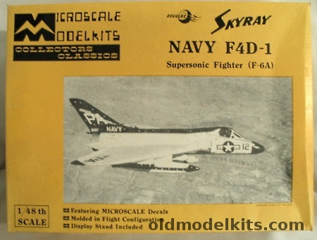 Microscale 1/48 Douglas F4D-1 Skyray - BAGGED - (ex Allyn) - (F4D1), MS4-2 plastic model kit
